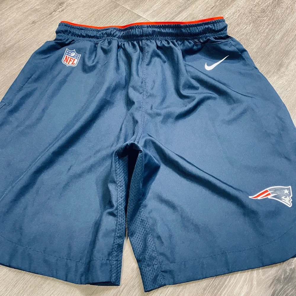 Nike New England Patriots NFL Onfield Dri-Fit Shorts Mens Large Navy Blue L - Picture 1 of 6